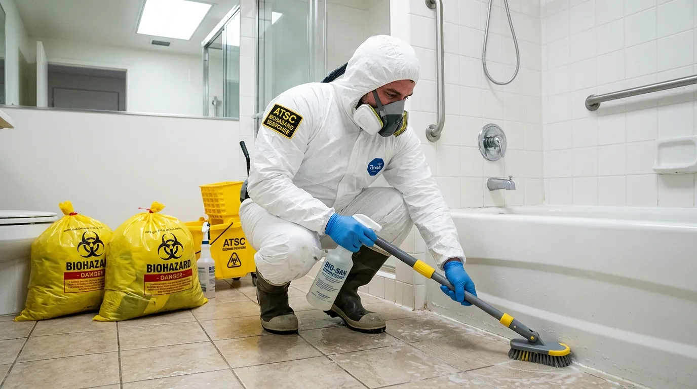 Decontamination equipment deployed for Blood Cleanup in Charlton